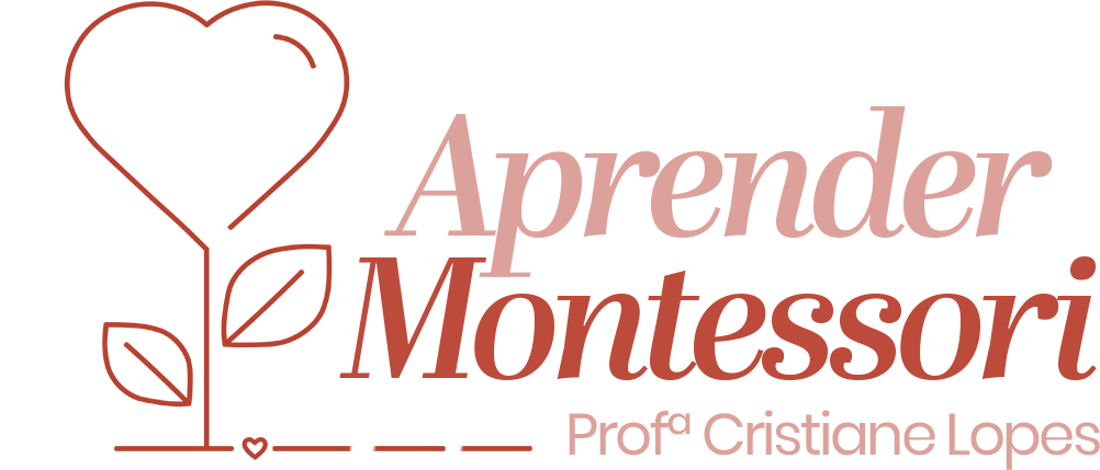 Logo Aprender Montessori — Profª Cristiane Lopes